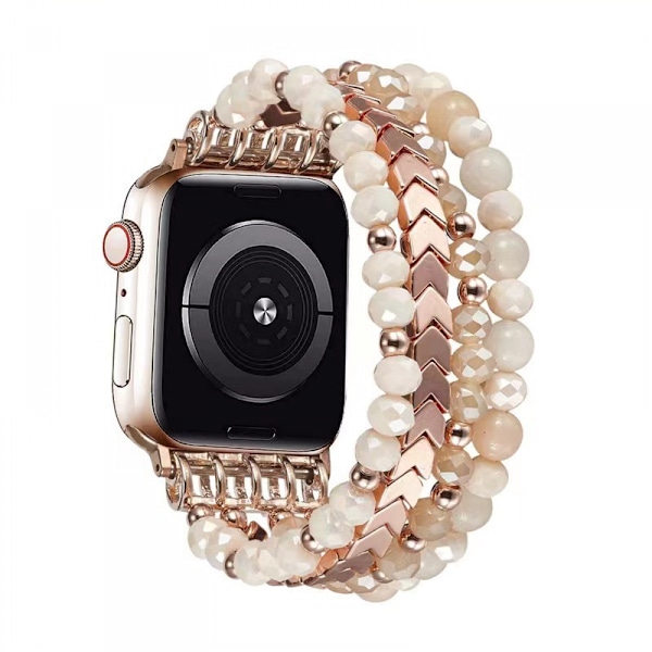 Pärlarmband för Apple Watch Band 40/38/41mm Serie 8/7/SE/6/5/4/3/2/1 Fashion Handgjord Rem för iWatch Bandersättning