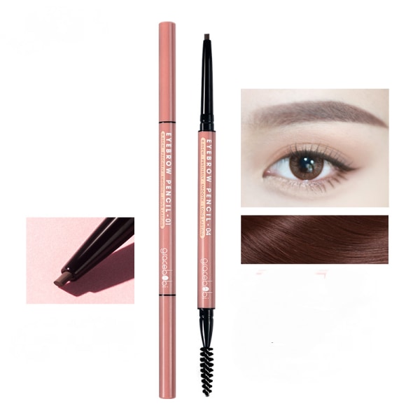 Ögonbrynspenna, Micro Precision Brow Definer Penna, Triangulär spetsform, definiera, fylla ögonbrynen skapar ett naturligt utseende