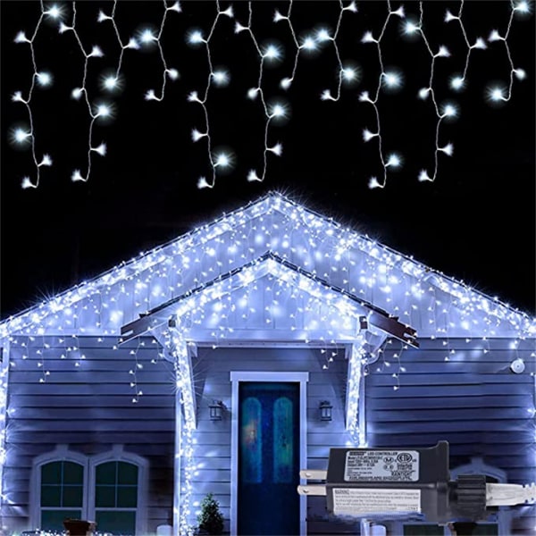 Utomhus julbelysning - 360 LEDs 10 m juldekorationer Fairy Lights / Xmas Elnätsdrivna vattentäta ljusslingor för uteplats