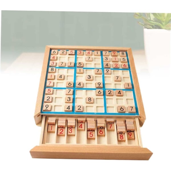 Træbræt Puslespil Bog Tal Ternet Zone Sudoku Bræt Skrivebord Blok Puslespil Tal Placering Træ Puslespil Børn Træ Puslespil Spillebræt Spil