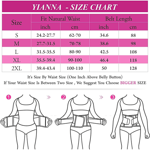 Midjetränare Bälte för Kvinnor Midjetrimmer Viktminskning Träning Fitness Ryggstöd Bälten Rose Enhanced S