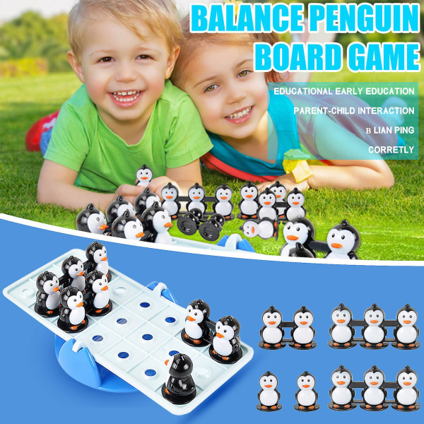Balance Penguin Seesaw Toy Multiplayer Children Interactive Board Games Set