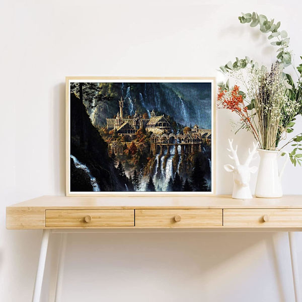 Tranquil Series - Vedenputouskaupunki Puinen Palapelit - Puinen Palapelit Valmistujais- tai Syntymäpäivälahja Koti Sisustus - 1000 Palan Palapelit Aikuisten