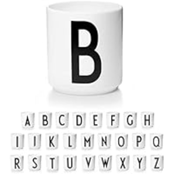 Kirjekahvikuppi / kirjemuki yksinkertainen tyyli (B-kirjain)