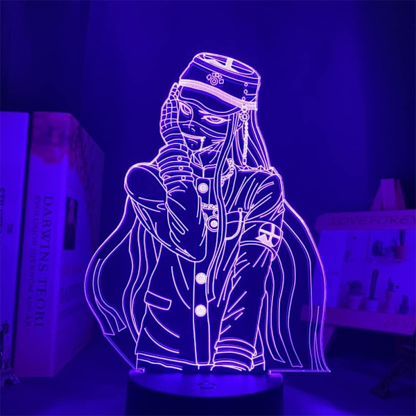 3D LED Lys Korekiyo Shinguji Anime Illusion Nattelys Drengepigeværelse Dekoration Bordlampe Ven Fødelsdagsgave RGB 16 Farver med Fjernbetjening