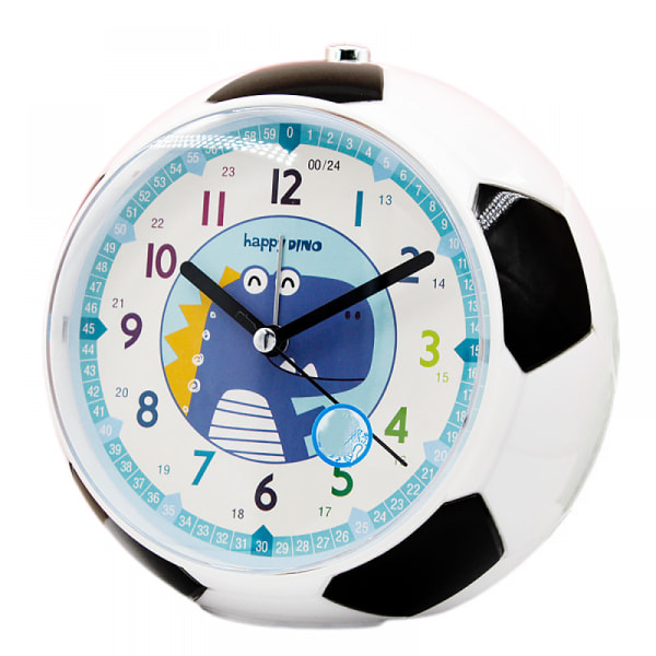 SAYTAY Alarm Clocks For Bedrooms, Cartoon Alarm Clock Football Clock Night Light, Student Children's Home Decoration Desktop Clock(Blue Dinosaur)