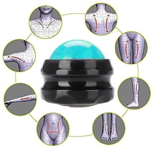 2-pack Muskelmassage Roller Ball, Handhållet Terapiverktyg för Öm Kropp & Ledvärk. Green