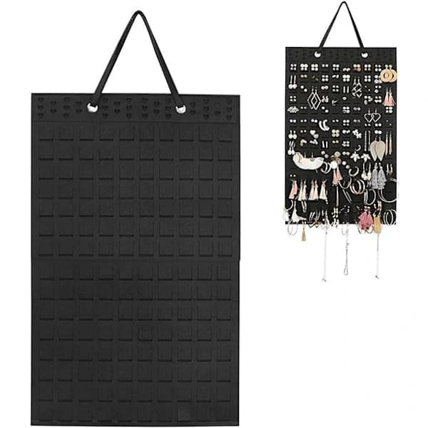 1 Black Earring Hanging Bag, Wall Mounted Earring, SEB