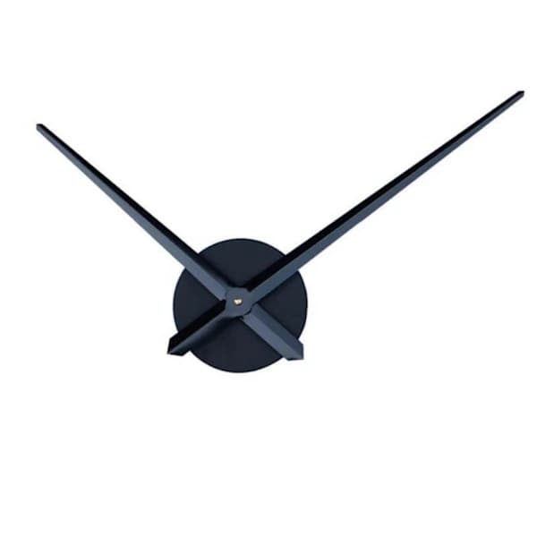 3D Clock Hands, DIY Large Clock Mechanism with 30cm Long Spade Hands, 3D Wall Clocks Home Decor, SEB