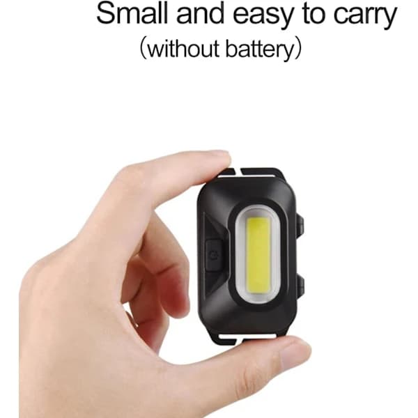 2 stk. lette LED-hodelykter - Kraftig profesjonell hodelykt for voksne og barn, Mini COB AA-hodelykt, TH