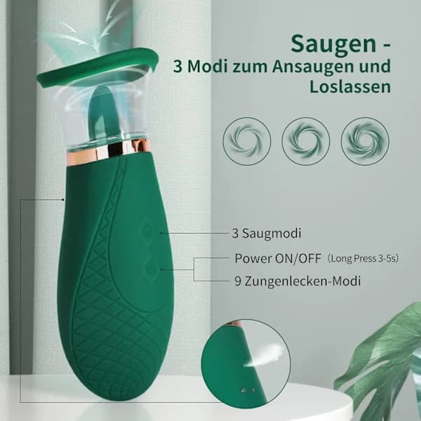 REMAKE Klitorisstimulator til hende, tunge-lignende vibrator brystvortestimulator, SD