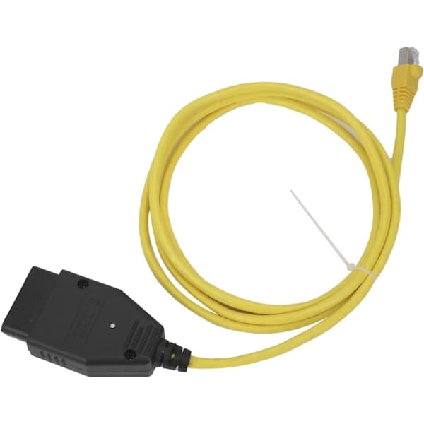 Ethernet til OBD-kabel, OBD2-kabel Ethernet til OBD-kabel ENET-grensesnitt Datakoding Diagnostikkverktøy Egnet Kom,SD