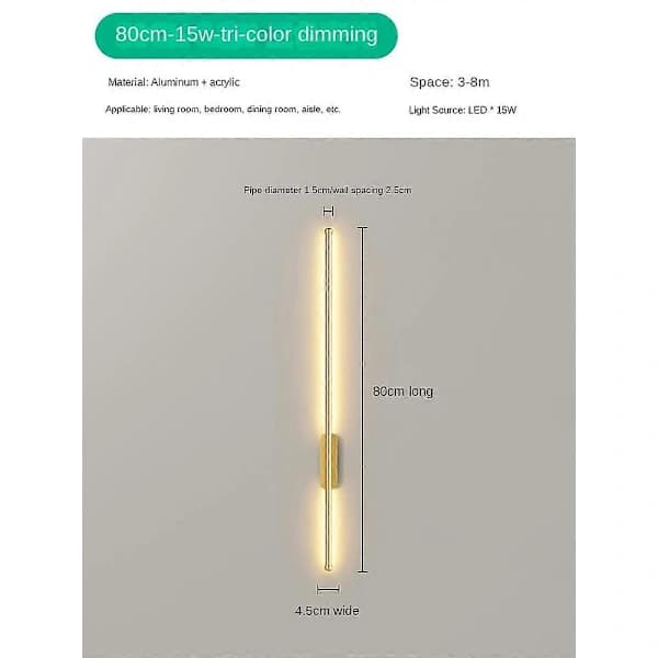 LED-vegglamper for stue, TH