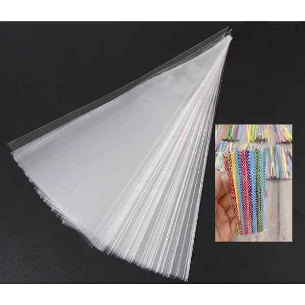 100-pack cellofanstrutar/påsar - transparenta, SD