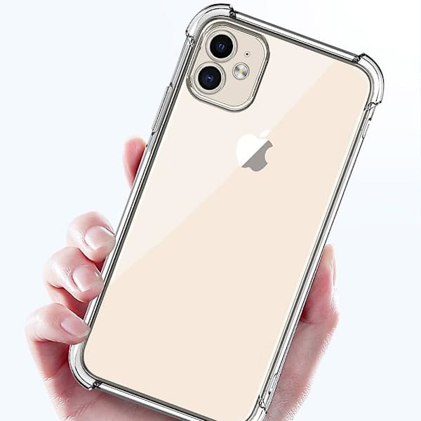 2-pack transparent skal kompatibelt med Iphone 11,TH