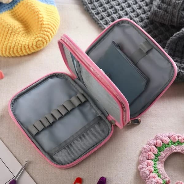 Crochet Hook Bag, Crochet Hook Box, Empty Crochet Hook Storage Box, Large Crochet Hook Box (for needles only) (Bag only), SEB