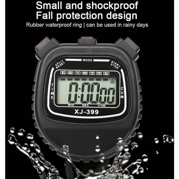 Digitalt Stoppur - Intervalltimer med Stor Display, Sport Sto A