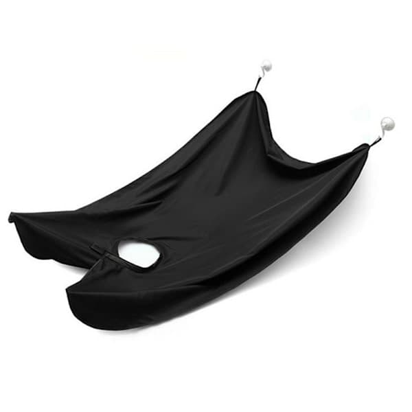 Rakförkläde för skägg, skäggformningsförkläde med sugproppar, nylon, perfekt för skäggtrimning, perfekt present, TH