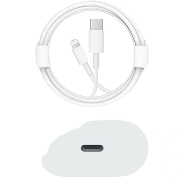 USB C Hurtigoplader - PD-certificeret 20W Hurtigoplader med Lightning-kabel Type C-opladeradapter til iPhone 14/14 Plus/14 P,SD