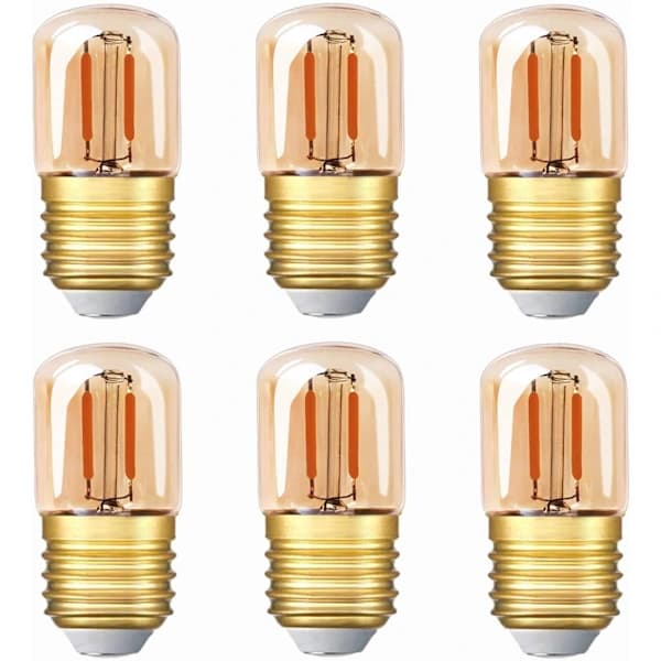 Mini LED-rörlampa, 1W E27-sockel 2200K varmvit 6-pack,SEB