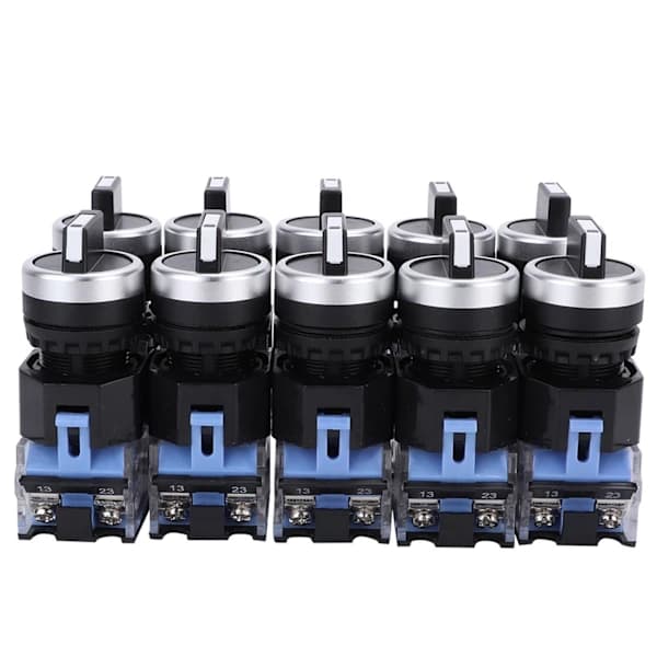 10 pcs BEM38-20X/31 22mm 3-position Self-locking Rotary Switch, SEB