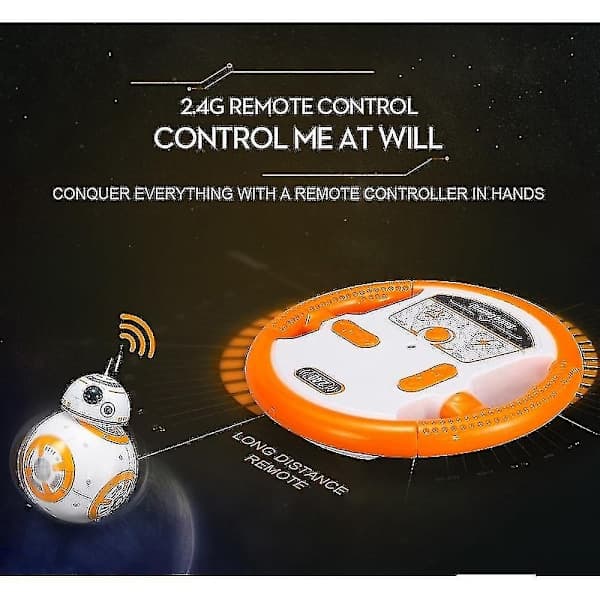 Star Wars Robot Bb-8, smart fjernstyret legetøjsrobot - Perfekt,SD