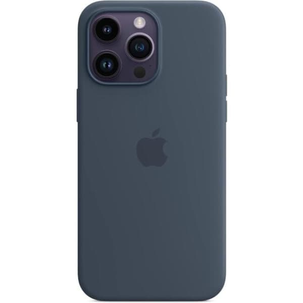 IC Apple Silikonfodral med MagSafe för iPhone 14 Pro Max Stormblå, A