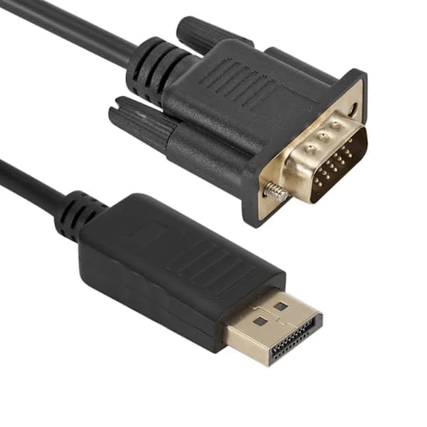 1.8 meter DisplayPort to VGA Cable Black 1-Pack,SEB