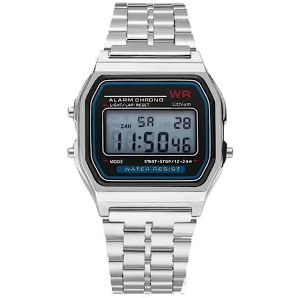 Klassisk Quartz LED digitalt herreur i rustfrit stål_yux,AB