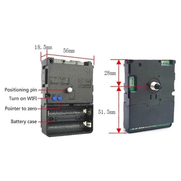 DIY Smart WIFI Automatic Time Synchronization Silent Movement Unlimited Mobile Hotspot Timing,AB