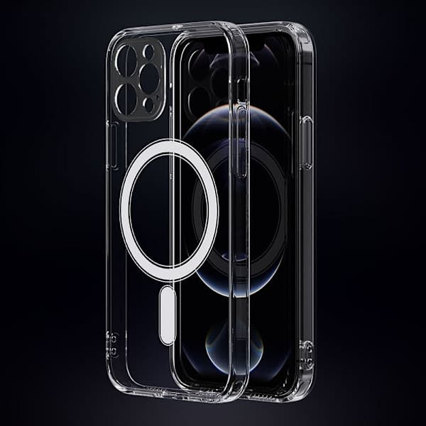 iPhone 12 Pro Cover Clear Magsafe Hard Plastic Transparent, AB