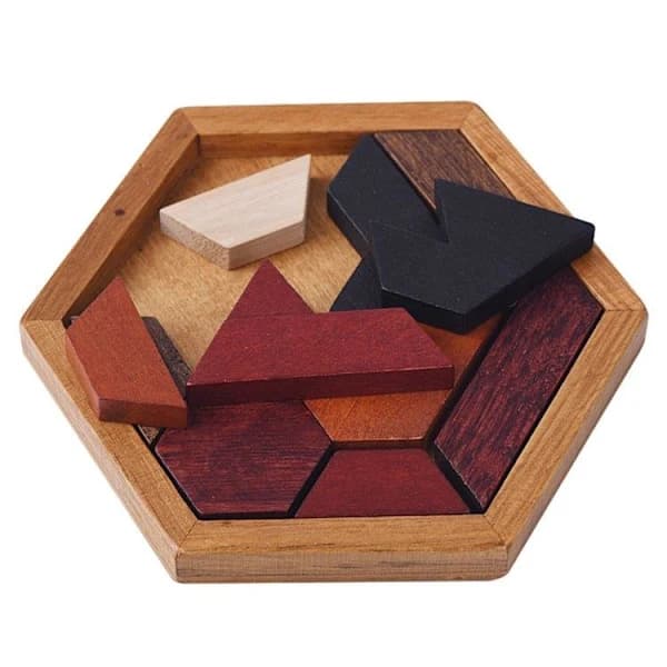 Træpuslespil Hexagon, SEB