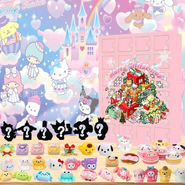 Jud- 2024 Ny Sanrio Countdown Date Box 24 hullers juleblindboks 2,SD