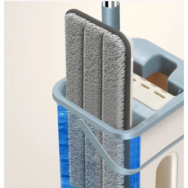 360° fladpresse mikrofiberplader moppespandsæt, 1 moppesæt + 2 puder, SD