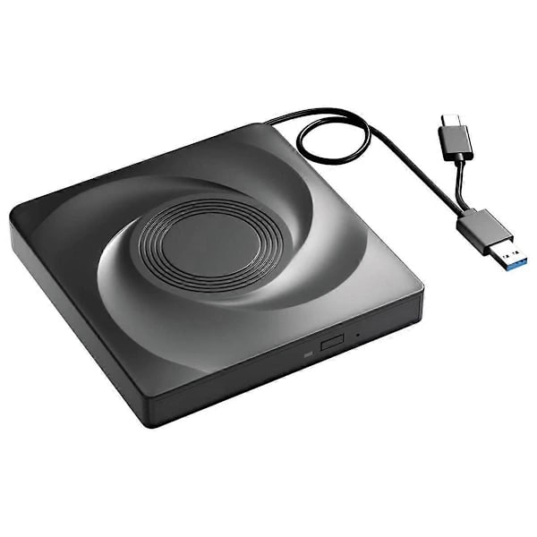 External CD/DVD Burner, CD ROM DVD Player Portable CD Reader for Laptop PC 11/10/7 Linux OS, SEB