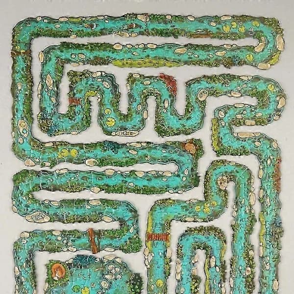 Edge Piece Puzzle Game, Unique River Themed Puzzle (h) 1pc, SEB