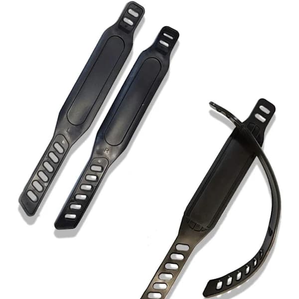 Universal Exercise Bike Pedal Straps, Long Adjustable Rubber Straps, AB