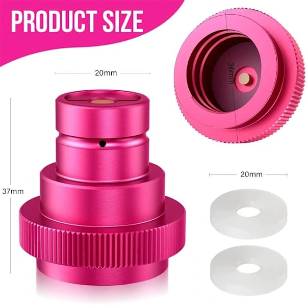 tr21-4 CO2 Snabbadapter - CO2 Läskadapter för Sodastream (Rosa), SD