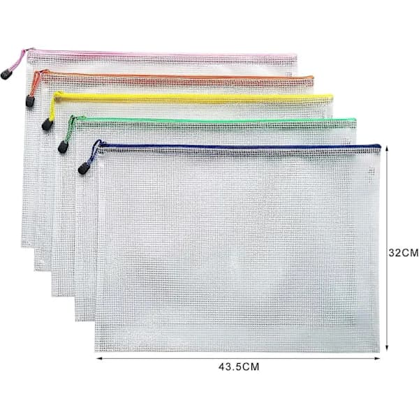 A3 Dokumentmapp Filer Zip-påsar Plastplånböcker Mapp (a3-10st),SD