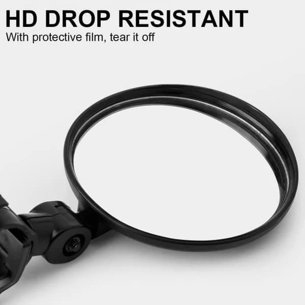 2 stk HD 360° roterende og foldbare cykelbakspejle, SD