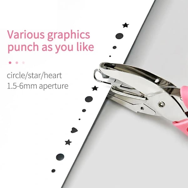 9-75 mm Hole Punch Paper Shape Cutter SQUARE, SEB