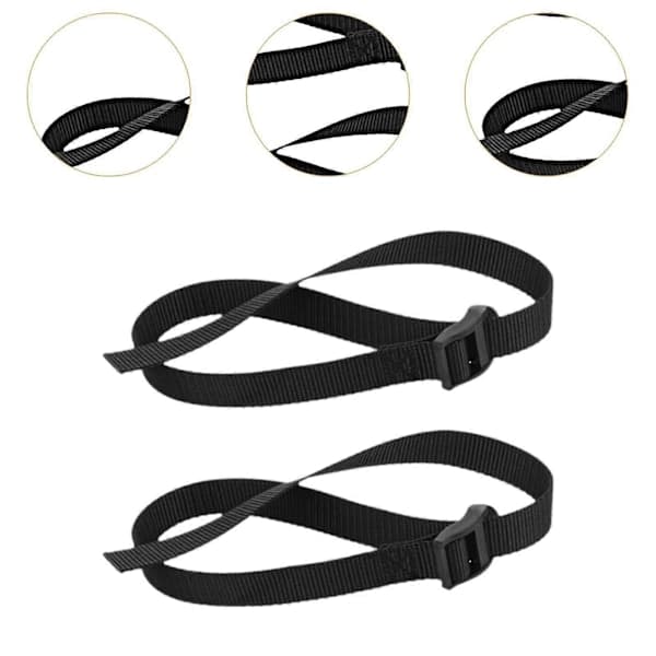 2x Rowing Machine Foot Straps Portable Universal Easy to Install Accessories,SEB