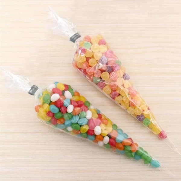 100-pack cellofanstrutar/påsar - transparenta, SD