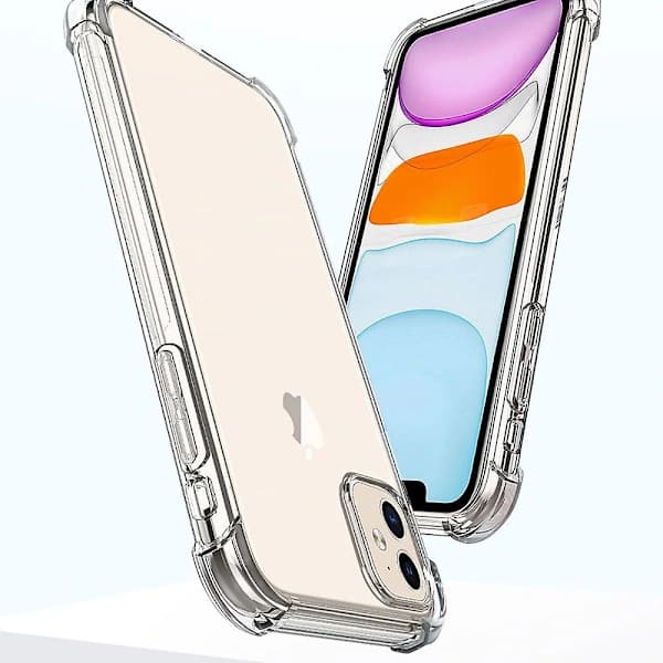 2-pack transparent skal kompatibelt med Iphone 11,TH