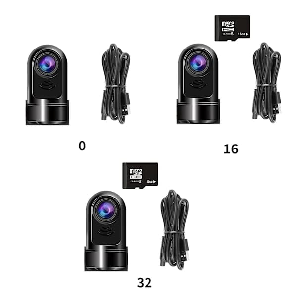 1080p HD 360° Roterbar Mini ADAS-Dashcam, Mini Frontkamera til Biler Nyeste {DB},SEB