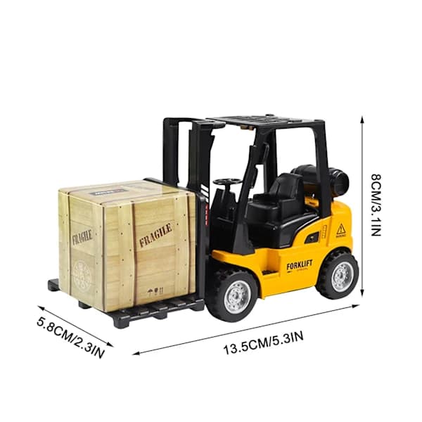 Børns legeringslegetøj Mini Pull Back Construction Truck Construction gaffeltruck Db As Show, SEB