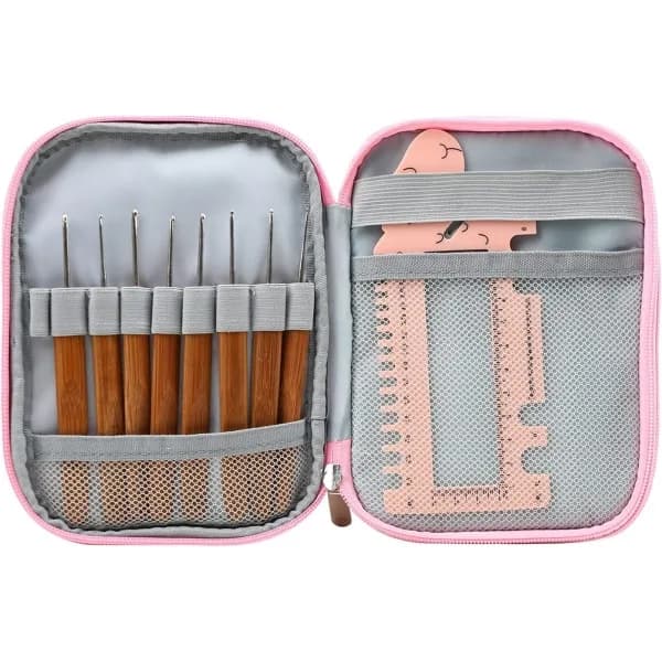 Crochet Hook Bag, Crochet Hook Box, Empty Crochet Hook Storage Box, Large Crochet Hook Box (for needles only) (Bag only), SEB