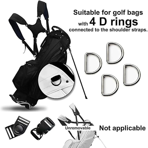 Portable Golf Shoulder Strap Golf Bag Strap Compatible Shoulder Strap, AB