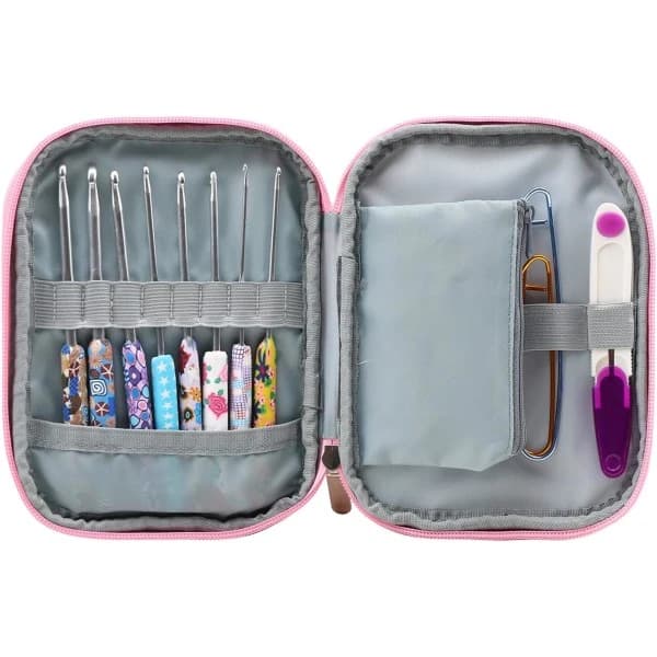 Crochet Hook Bag, Crochet Hook Box, Empty Crochet Hook Storage Box, Large Crochet Hook Box (for needles only) (Bag only), SEB