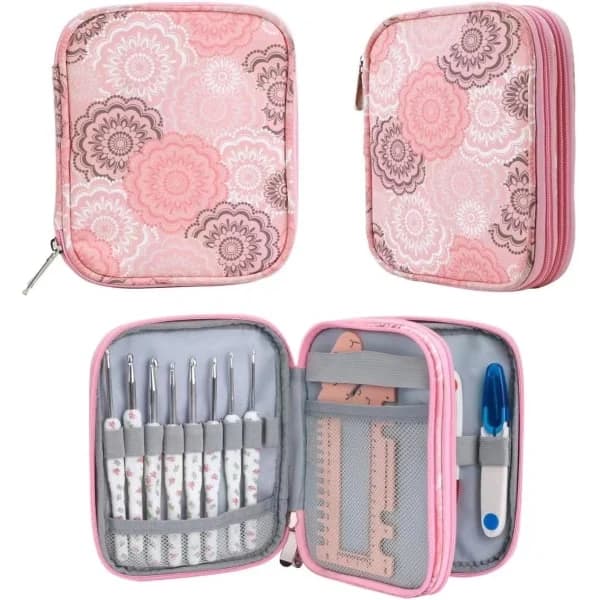 Crochet Hook Bag, Crochet Hook Box, Empty Crochet Hook Storage Box, Large Crochet Hook Box (for needles only) (Bag only), SEB